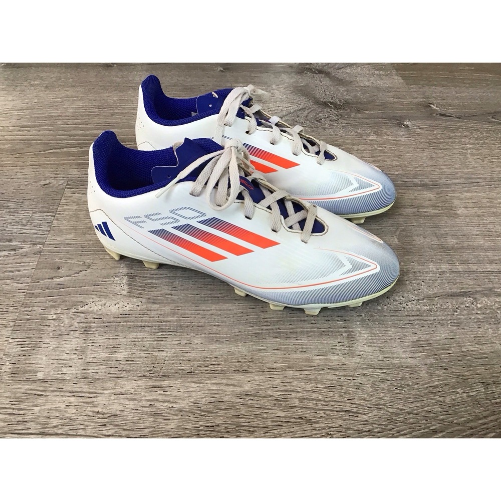 Adidas F50 Club Flexible Ground Soccer Youth Cleats Size 4.5 White IF1382